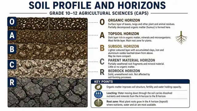 Soil profile and horizons