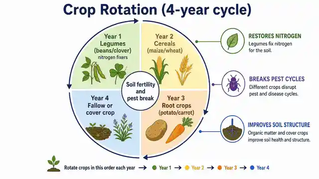 Four-year crop rotation