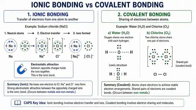 Ionic and covalent bonding