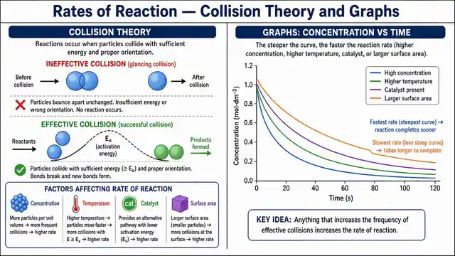 Rates of reaction and collision theory