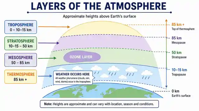 Layers of the atmosphere