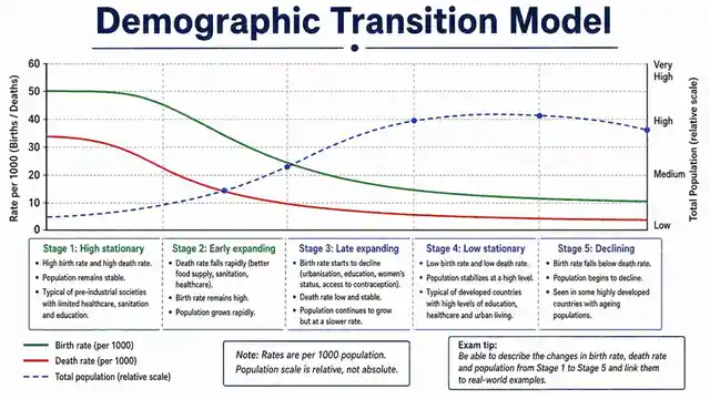 The demographic transition model