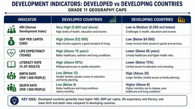 Development indicators