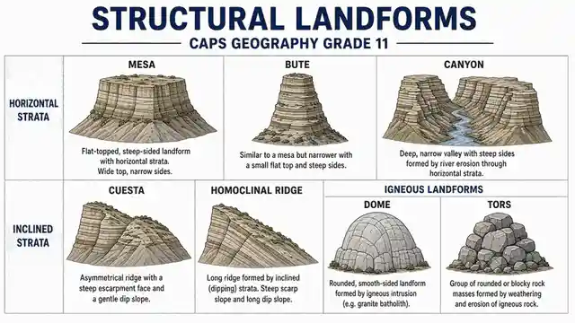 Structural landforms