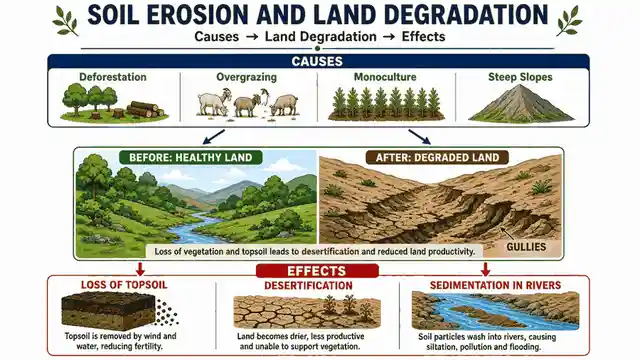 Soil erosion and land degradation