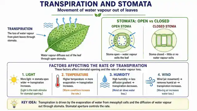 Transpiration and stomata
