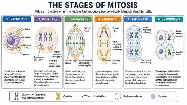 Stages of mitosis
