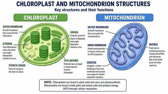 Chloroplast and mitochondrion