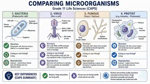 Comparing microorganisms