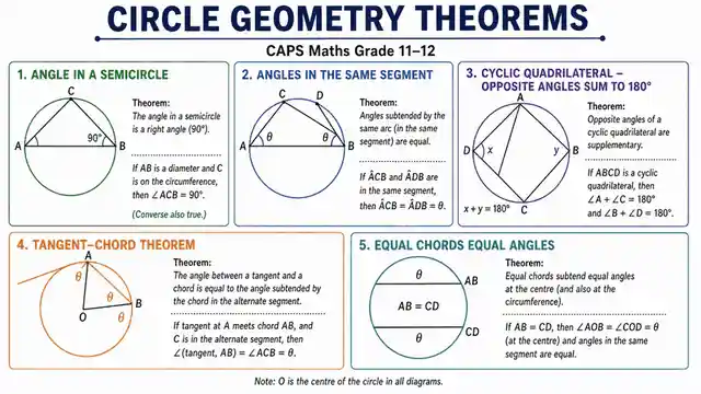 Circle geometry theorems