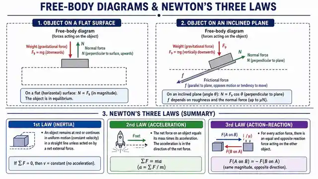 Free-body diagrams and Newton’s laws