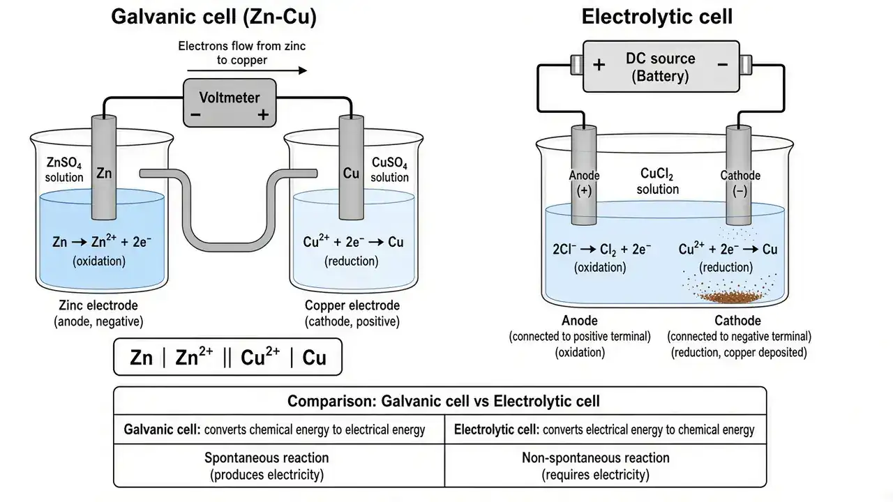 Electrochemistry / galvanic-electrolytic