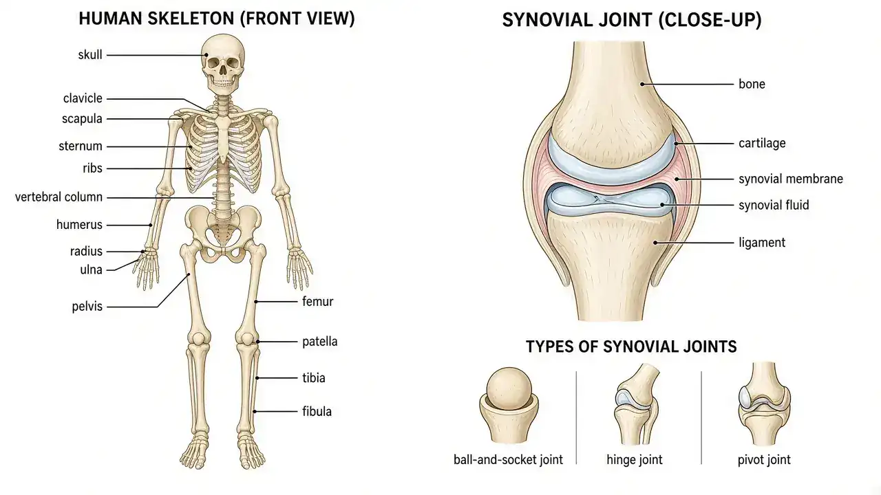 Support systems in animals / skeleton-joints