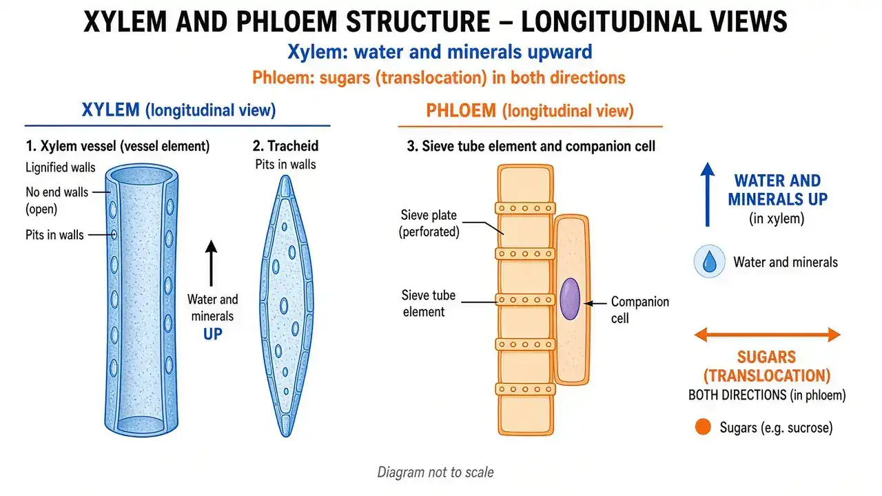 Support and transport in plants / xylem-phloem