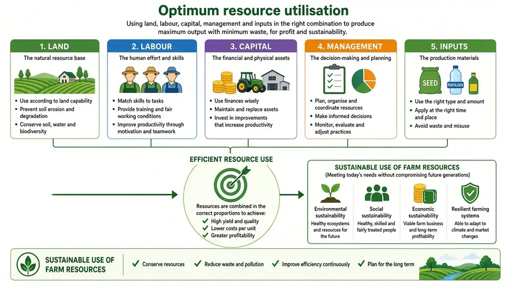 Optimum resource utilisation