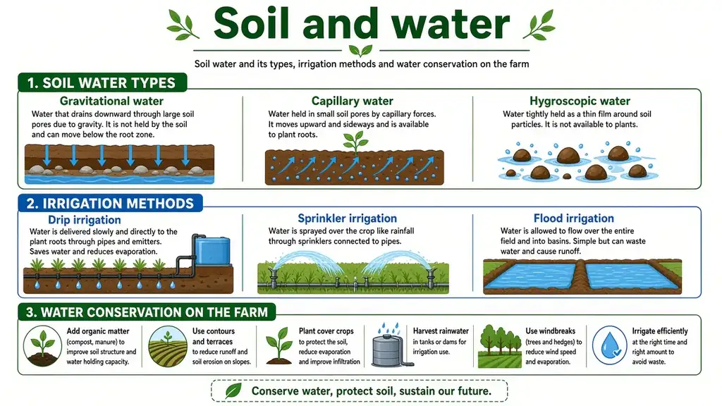 Soil and water