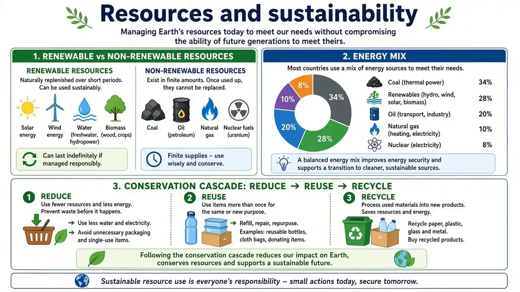 Resources and sustainability