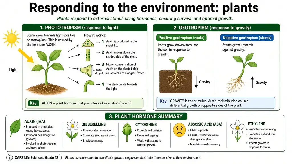 Responding to the environment: plants