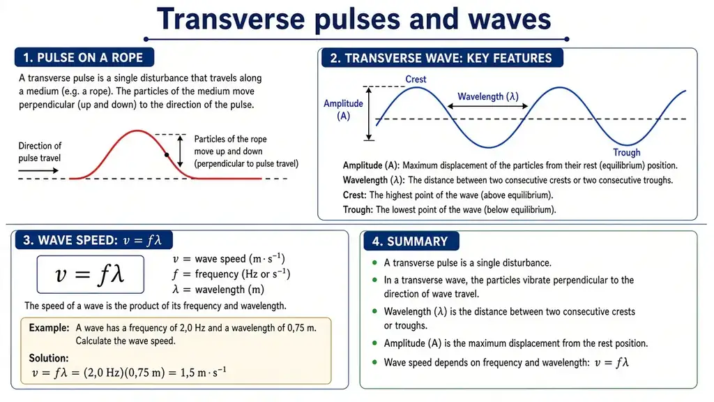 Transverse pulses & waves