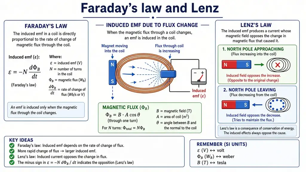 Faraday’s law & Lenz